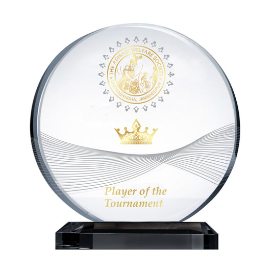 Diviniti Crystal Golf Trophy | Premium Golf Award | Elegant Sports Trophy for Tournaments & Champions