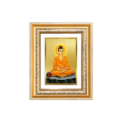 Diviniti 24K Gold Plated Buddha (Classic) Divine Wall and Table Top Frame for Home Mandir & Office Decor | Luxury Spiritual Gift
