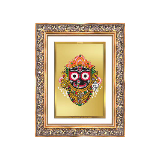 Diviniti 24K Gold Plated Jagannath (Classic) Divine Wall Frame for Home Mandir & Office Decor | Luxury Spiritual Gift