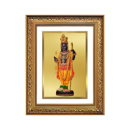 Diviniti 24K Gold Plated Ram Lalla With Arch (Classic) Divine Wall Frame for Home Mandir & Office Decor | Luxury Spiritual Gift