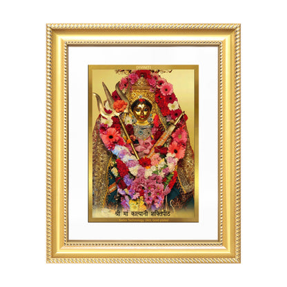 Diviniti 24K Gold Plated Katyayani Mata (Classic) Divine Wall Frame for Home Mandir & Office Decor | Luxury Spiritual Gift