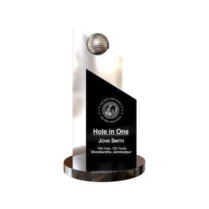 Personalized Golf Ace Award | Elegant Commemorative Hole in One Trophy for Players, Tournaments and Clubs
