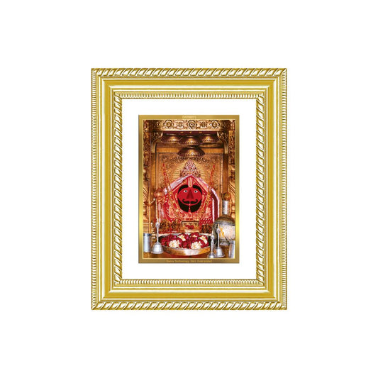 Diviniti 24K Gold Plated Salasar Balaji (Classic) Divine Wall and Table Top Frame for Home Mandir & Office Decor | Luxury Spiritual Gift