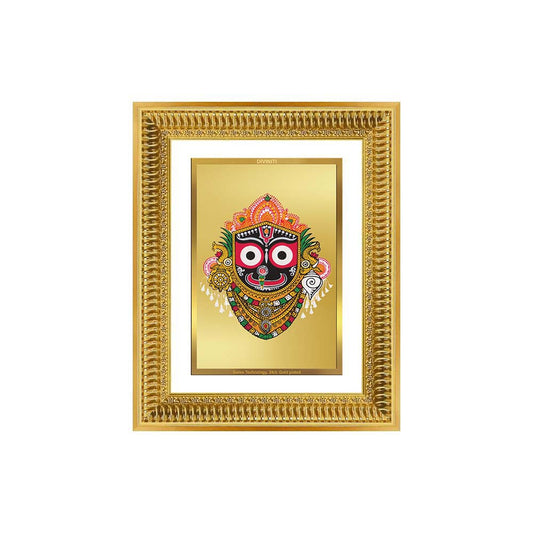 Diviniti 24K Gold Plated Jagannath (Classic) Divine Wall Frame for Home Mandir & Office Decor | Luxury Spiritual Gift