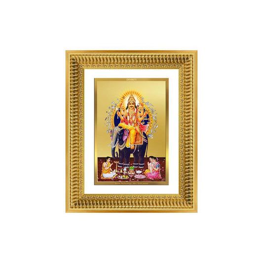 Diviniti 24K Gold Plated Vishvakarma (Classic) Divine Wall Frame for Home Mandir & Office Decor | Luxury Spiritual Gift