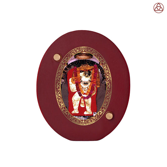 Mehandipur Balaji Car Dashboard & Tabletop Photo Frame in 24K gold plated royal foil