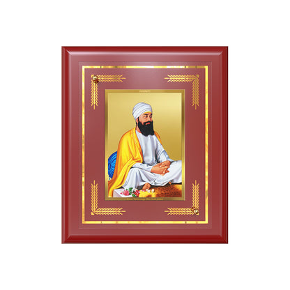 Diviniti 24K Gold Plated Guru Tegh Bahadur Sahib Ji Wall & Tabletop Photo Frame | Courage, Faith & Divine Blessings