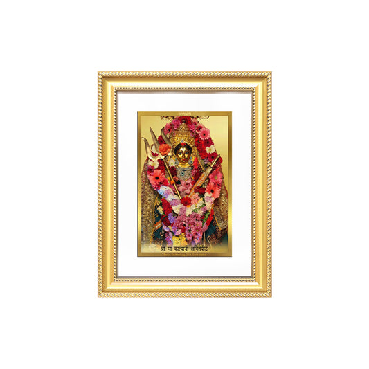 Diviniti 24K Gold Plated Katyayani Mata (Classic) Divine Wall Frame for Home Mandir & Office Decor | Luxury Spiritual Gift