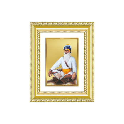 Diviniti 24K Gold Plated Baba Deep Singh Sacred Sikh Wall and Table Top Frame for Home Decor & Office Ambiance | Premium Spiritual Gift