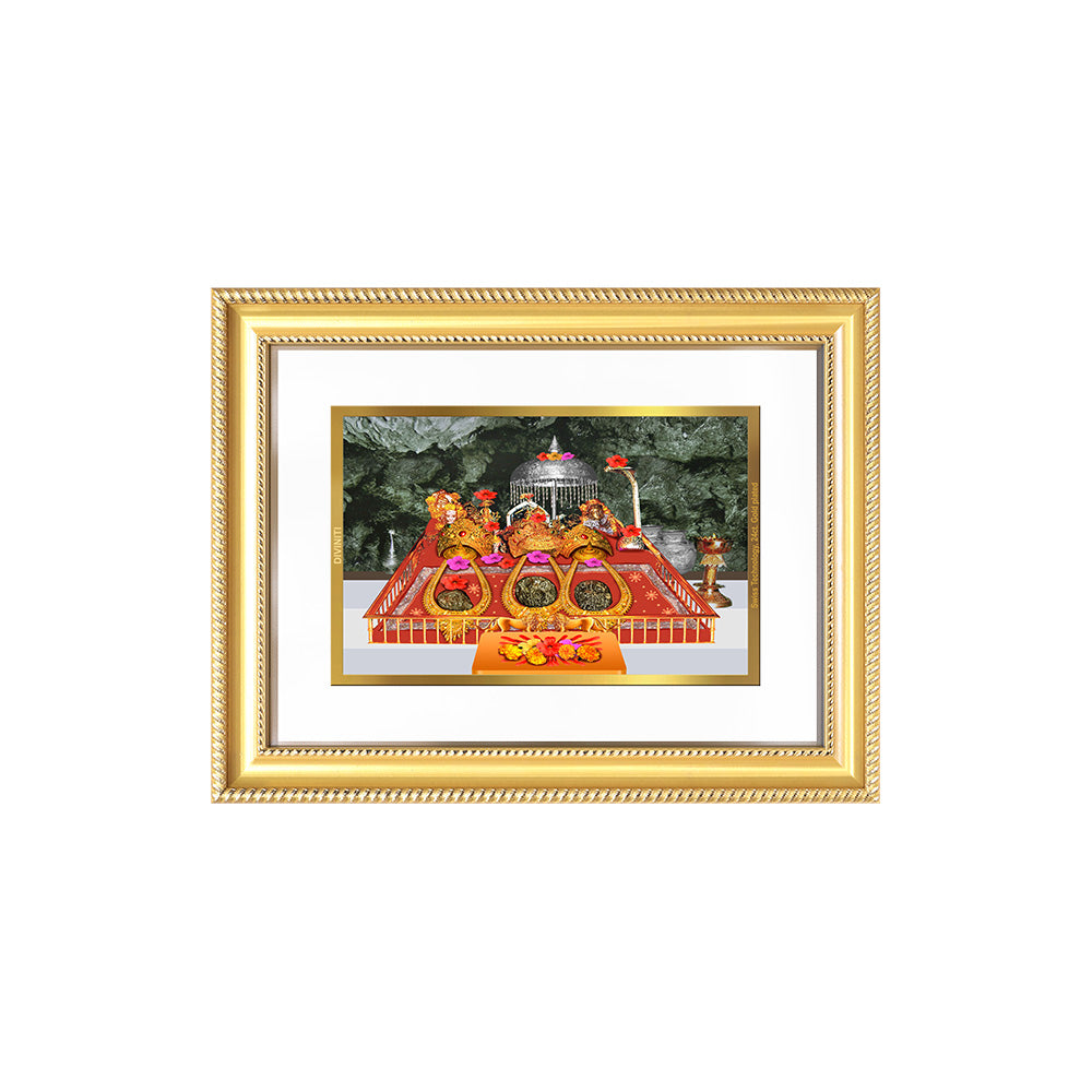 Diviniti 24K Gold Plated Mata Ka Darbar (Classic) Divine Wall Frame for Home Mandir & Office Decor | Luxury Spiritual Gift