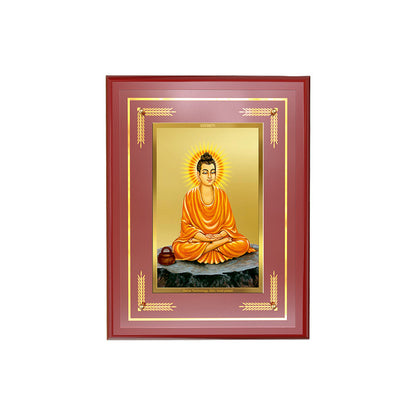 Diviniti 24K Gold Plated Buddha Blessing Tabletop Photo Frame | Peace, Mindfulness & Spiritual Harmony