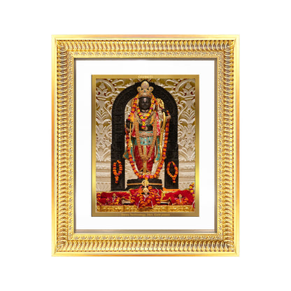Diviniti 24K Gold Plated Ram Lalla (Classic) Divine Wall Frame for Home Mandir & Office Decor | Luxury Spiritual Gift