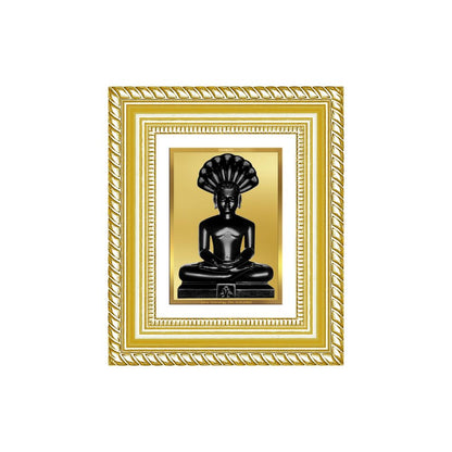 Diviniti 24K Gold Plated Parshvanath Divine Table Top Frame for Home Mandir & Office Decor | Luxury Spiritual Gift