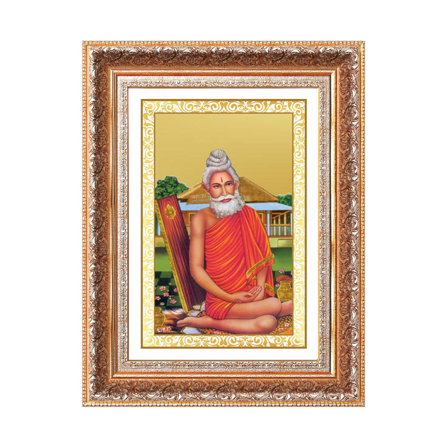 Baba Lokenath | Lokenath Brahmachari for Wall Photo Frame in 24K Gold Plated Foil
