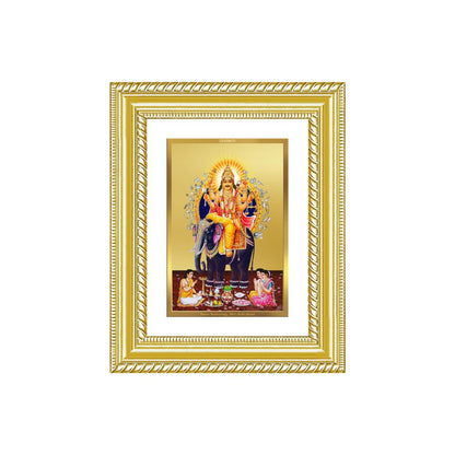 Diviniti 24K Gold Plated Vishvakarma (Classic) Divine Wall and Table Top Frame for Home Mandir & Office Decor | Luxury Spiritual Gift