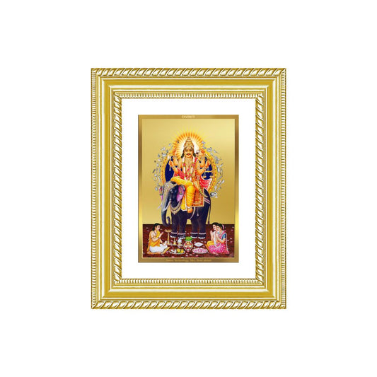 Diviniti 24K Gold Plated Vishvakarma (Classic) Divine Wall and Table Top Frame for Home Mandir & Office Decor | Luxury Spiritual Gift
