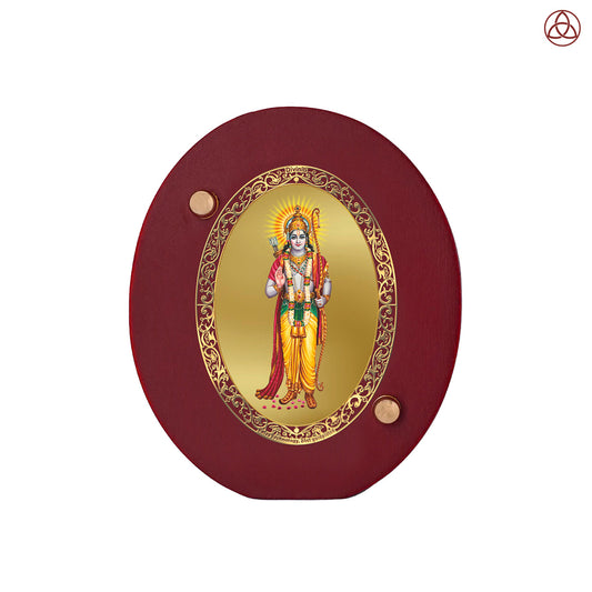 Ram Ji Car Dashboard & Tabletop Photo Frame in 24K gold plated royal foil