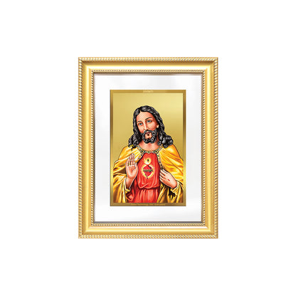 Diviniti 24K Gold Plated Jesus Christ (Classic) Divine Wall Frame for Home Mandir & Office Decor | Luxury Spiritual Gift