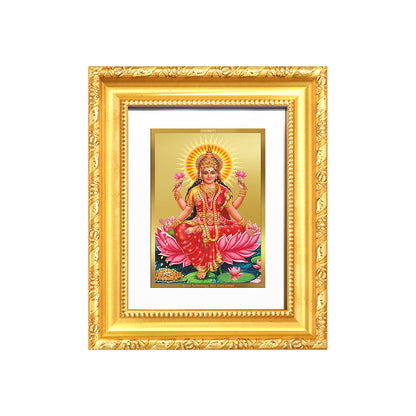 Diviniti 24K Gold Plated Lakshmi |Divine Table Top Frame for Home Mandir & Office Decor | Luxury Spiritual Gift
