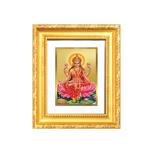 Diviniti 24K Gold Plated Lakshmi |Divine Table Top Frame for Home Mandir & Office Decor | Luxury Spiritual Gift