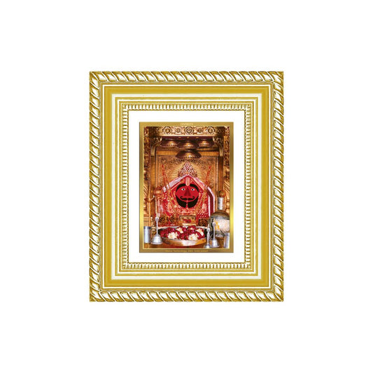 Diviniti 24K Gold Plated Salasar Balaji Divine Table Top Frame for Home Mandir & Office Decor | Luxury Spiritual Gift