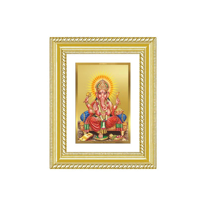 Diviniti 24K Gold Plated Ganesha (Classic) Divine Wall and Table Top Frame for Home Mandir & Office Decor | Luxury Spiritual Gift