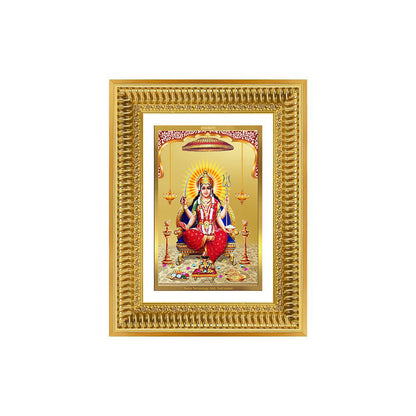 Diviniti 24K Gold Plated Santoshi Mata (Classic) Divine Wall Frame for Home Mandir & Office Decor | Luxury Spiritual Gift