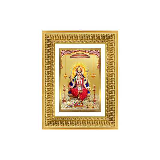 Diviniti 24K Gold Plated Santoshi Mata (Classic) Divine Wall Frame for Home Mandir & Office Decor | Luxury Spiritual Gift