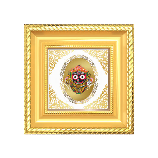 Lord Jagannath | Divine Krishna Form Royal Tabletop Photo Frame in 24K Gold Plated Foil