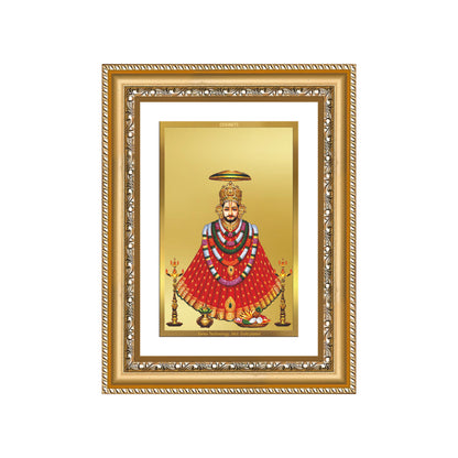 Diviniti 24K Gold Plated Khatu Shyam (Classic) Divine Wall Frame for Home Mandir & Office Decor | Luxury Spiritual Gift
