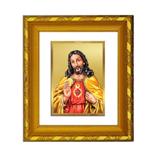 Load image into Gallery viewer, DIVINITI 24K Gold Plated Jesus Wall Photo Frame For Home Decor, Prayer, Gift (15.0 X 13.0 CM)
