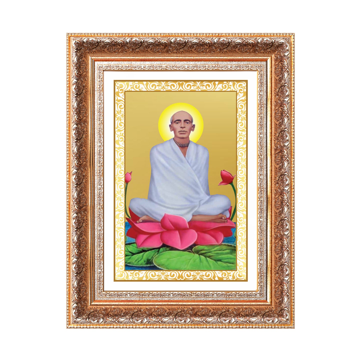 Saint Ram Thakur | Divine Mystic and Spiritual Master Wall Photo Frame in 24K Gold Plated Foil