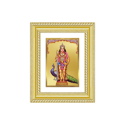 Diviniti 24K Gold Plated Murugan (Classic) Divine Wall and Table Top Frame for Home Mandir & Office Decor | Luxury Spiritual Gift