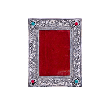 Pure Silver Vintage Photo Frame Rectangle Shape (19x25 cm 368g)