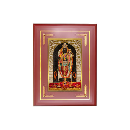 Diviniti Shree Ram Lalla Wall Photo Frame in 24K Gold Plated Foil | Divine Innocence, Joy & Auspicious Blessings