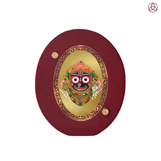 Jagannath Car Dashboard & Tabletop Photo Frame in 24K gold plated royal foil