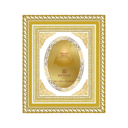 Diviniti Double Glass Frame Personalised Tabletop Photo Frame in 24K Gold Plated Foil