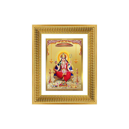 Diviniti 24K Gold Plated Santoshi Mata (Classic) Divine Wall Frame for Home Mandir & Office Decor | Luxury Spiritual Gift