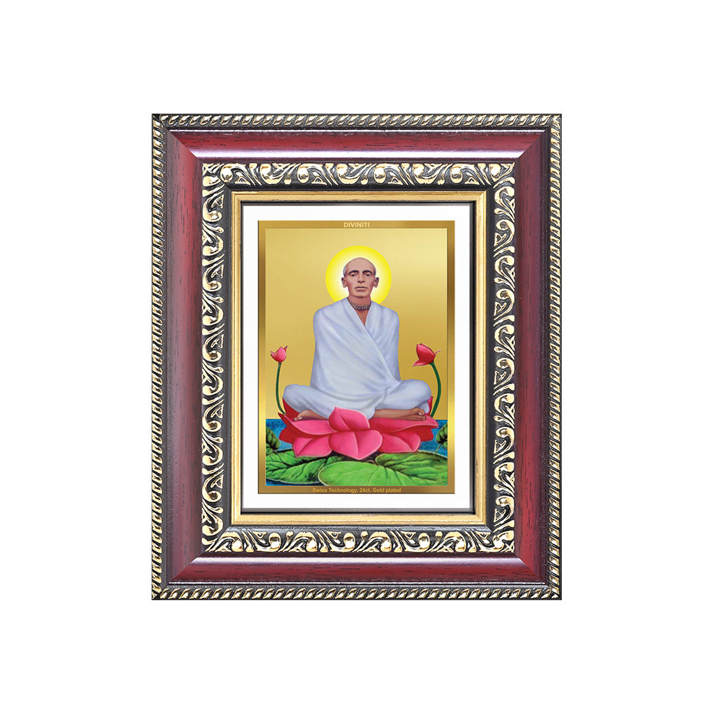 Diviniti 24K Gold Plated Ram Thakur (Classic) Divine Table Top Frame for Home Mandir & Office Decor | Luxury Spiritual Gift