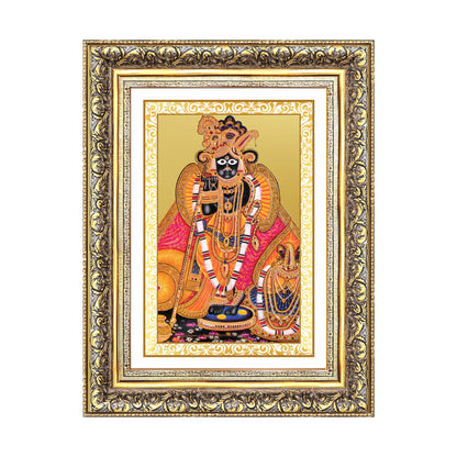 Diviniti 24K Gold Plated Banke Bihari Ji (Classic) Divine Wall Frame for Home Mandir & Office Decor | Luxury Spiritual Gift