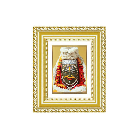 Diviniti 24K Gold Plated Mahakaleshwar Divine Table Top Frame for Home Mandir & Office Decor | Luxury Spiritual Gift