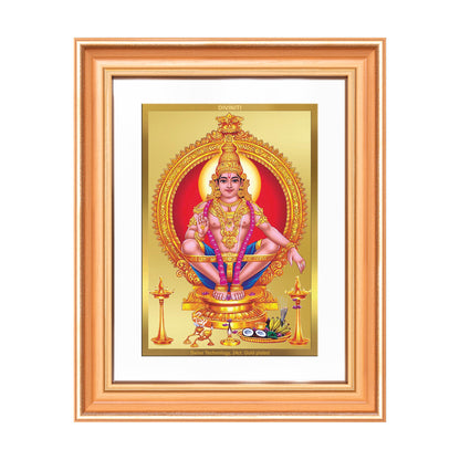Lord Ayyappan | Hariharan for Wall Mount Photo Frame in 24K Gold Plated Foil