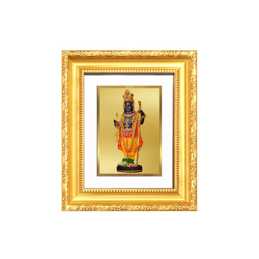 Diviniti 24K Gold Plated Ram Lalla With Arch |Divine Table Top Frame for Home Mandir & Office Decor | Luxury Spiritual Gift