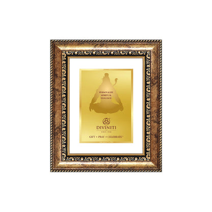 Diviniti Double Glass Frame Personalised Tabletop Photo Frame in 24K Gold Plated Foil
