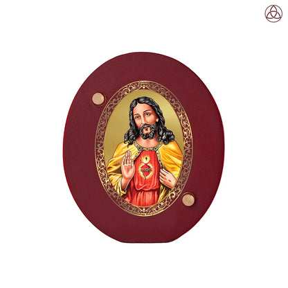Jesus Christ Car Dashboard & Tabletop Photo Frame in 24K gold plated royal foil
