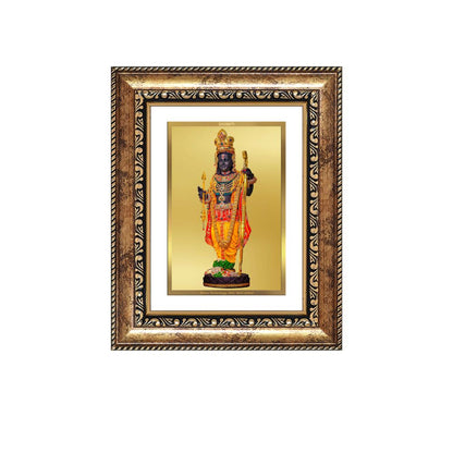 Diviniti 24K Gold Plated Ram Lalla With Arch (Classic) Divine Wall and Table Top Frame for Home Mandir & Office Decor | Luxury Spiritual Gift