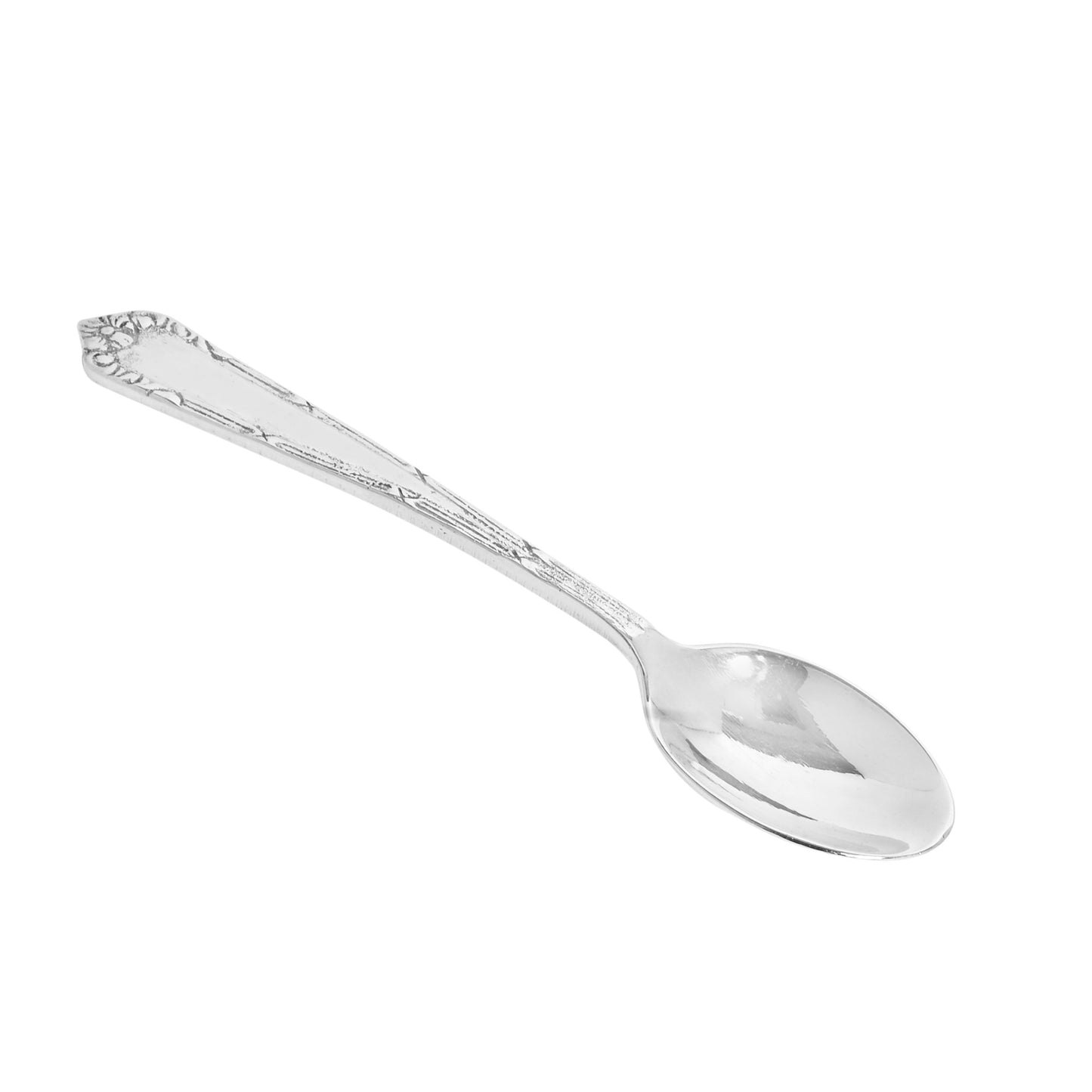DIVINITI 925 Pure Silver Spoon for Pooja and Gifting Mandir Puja Purpose (38g)