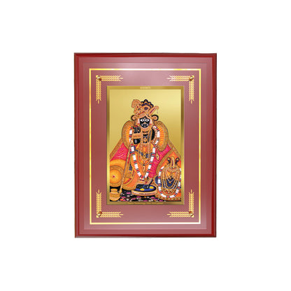 Diviniti 24K Gold Plated Banke Bihari Ji Blessing Tabletop Photo Frame | Love, Devotion & Divine Grace