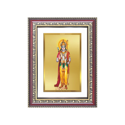 Diviniti 24K Gold Plated Ram Ji (Classic) Divine Wall Frame for Home Mandir & Office Decor | Luxury Spiritual Gift