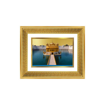 Diviniti 24K Gold Plated Golden Temple (Classic) Divine Wall Frame for Home Mandir & Office Decor | Luxury Spiritual Gift